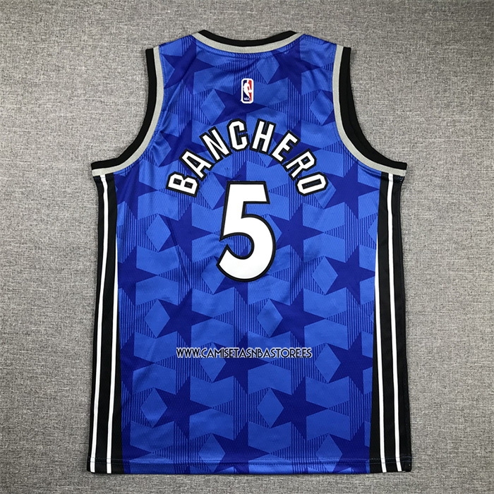 Paolo Banchero NO 5 Camiseta Nino Orlando Magic Classic 2023-24 Azul